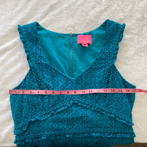 Lilly Pulitzer Kaylee Shift Petite Petal Eyelet Dress - Picture 5 of 7